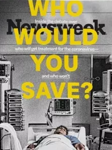 Newsweek cover: Who Would You Save?