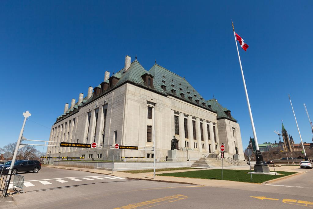 Exterior view of the Supreme Court of Canada