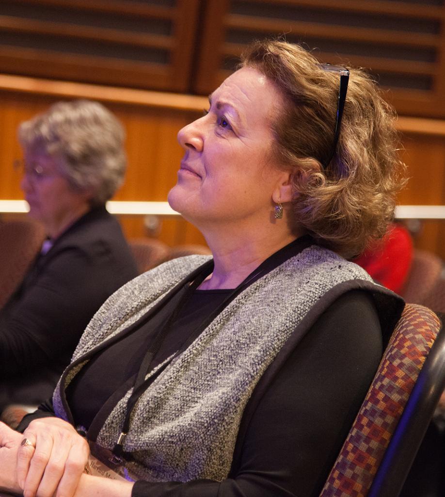 Christine Mitchell seated at an event. Image: Gordon Jack Shultz.