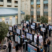 MBE student present their posters at the annual Capstone Symposium.